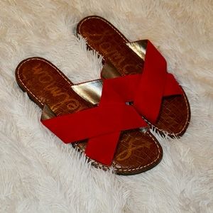 Red Sam Edelman sandal